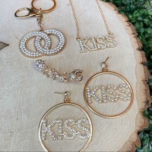 'KISS' 4pcs Silver/Gold SET